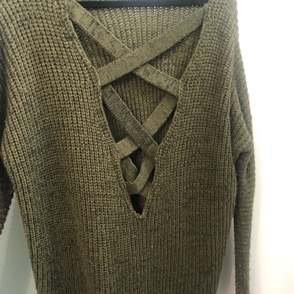 Olive green sweater